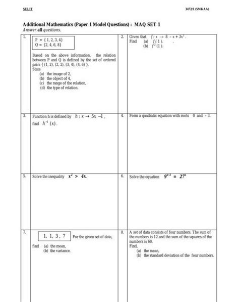 Contoh Soalan Matematik Tingkatan 3 Bab 6 Image